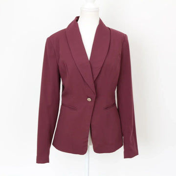 Vero Moda Classic Burgundy Blazer – Tailored Versatile Jacket | Size 38 | Pre-Loved