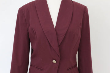 Vero Moda Classic Burgundy Blazer – Tailored Versatile Jacket | Size 38 | Pre-Loved - 0