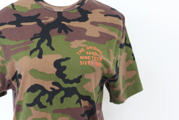 VANS Off the wall army print t-shirt - S