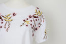 Woolies white t-shirt with embroidery - S-2