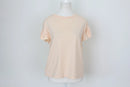 Woolies coral t-shirt with accent sleeves - S-3