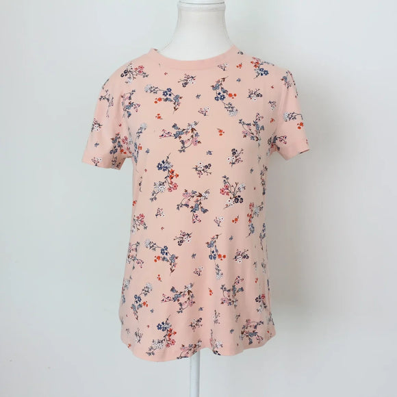 Woolies pink floral blouse - M