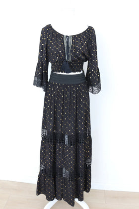 YDE Black and gold matching set - M - 0