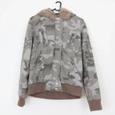 Army print jacket with hood - 10-1