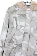 Army print jacket with hood - 10-2
