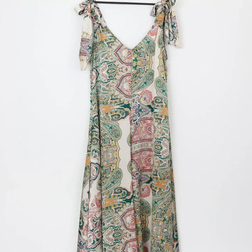 YDE Striking Bohemian Print Satin Jumpsuit – Luxe Boho Day to Evening | Size S | Brand New