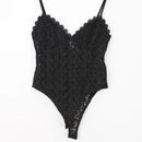 Black crochet bodysuit - M-1