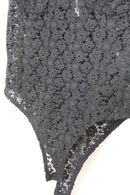 Black crochet bodysuit - M-2