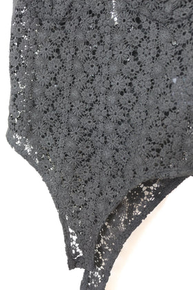 Black crochet bodysuit - M - 0