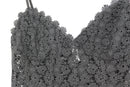 Black crochet bodysuit - M-3
