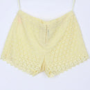 Woolies yellow crochet shorts - 10-1