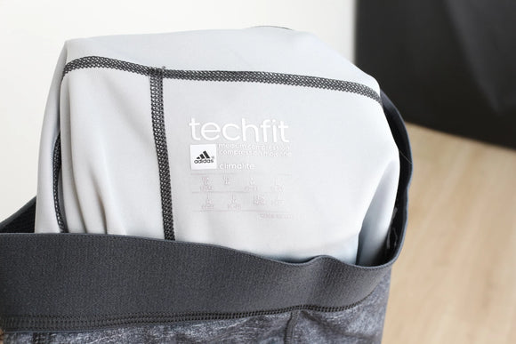 Adidas Techfit knee length gym tights - M