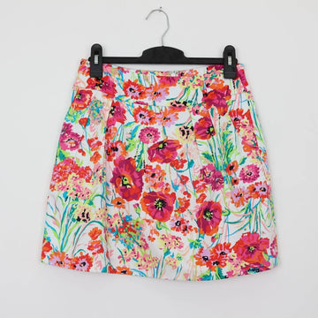 Forever New Vibrant Floral Mini Skirt – Bold Pop of Colour | Size 10 | Pre-Loved