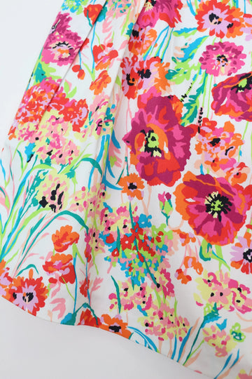 Forever New Vibrant Floral Mini Skirt – Bold Pop of Colour | Size 10 | Pre-Loved - 0