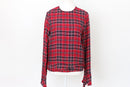 Woolies plaid winter blouse - 10-2