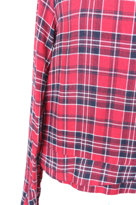 Woolies plaid winter blouse - 10