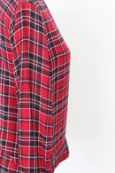 Woolies plaid winter blouse - 10-4