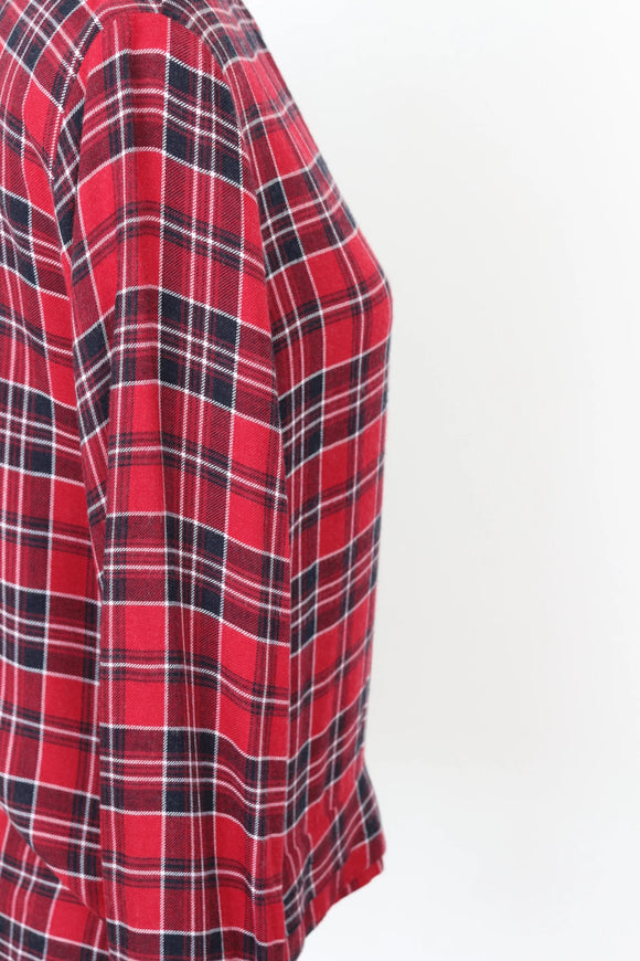 Woolies plaid winter blouse - 10