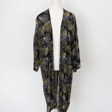 Forever 21 Vibrant Tropical Print Kimono – Lightweight Beach Cover-Up & Effortless Layer | Size S | Pre-Loved
