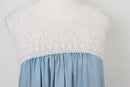 Forever New denim dress with crochet details - 10-3