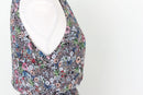 H&M Black and floral halterneck dress - 6-4