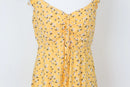 Refinery yellow mini dress with floral - 10-3