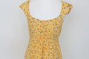 Refinery yellow mini dress with floral - 10-4