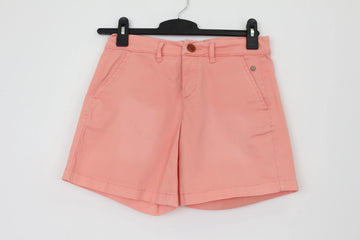 Old Khaki Vintage Coral Chino Shorts – Classic Cut Casual Summer Bottoms | Size 10 | Pre-Loved - 0