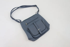 Muted blue hand/sling bag - 0