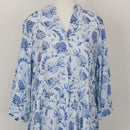 Home Grown Africa Blue & White Maxi Dress – Size M-2