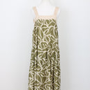 YDE Sage & Cream Maxi Dress | Size S-1