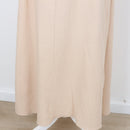 YDE Beige Long Sleeve V-Neck Maxi Dress | Size M-5