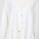 YDE White Linen Button-Down Blouse | Size M-4