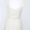 YDE Cream Midi Dress with Gold Zip | Size M-3