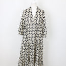 YDE Black & Cream Trapeze Maxi Dress | Size M-1