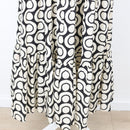 YDE Black & Cream Trapeze Maxi Dress | Size M-5