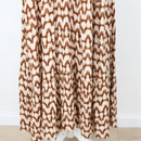 YDE Brown & Beige Trapeze Dress | Size M-5