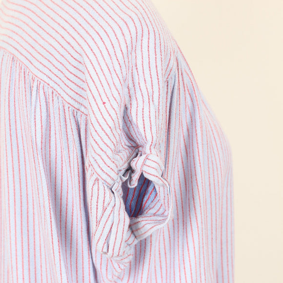Rare Earth Blue & Red Stripe Blouse | Size 10