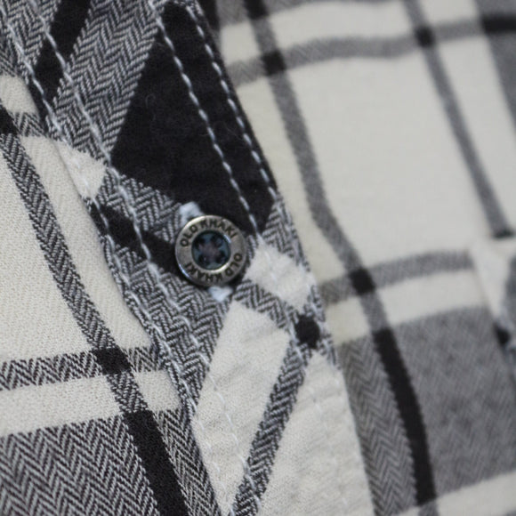 Old Khaki Plaid Shirt | Size 10