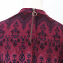 Woolworths Maroon Bohemian Print Long Sleeve Blouse | Size 10-2