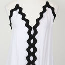 YDE Black & White Strappy Maxi Dress | Size M-2