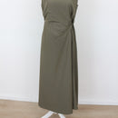 YDE Olive Green Wrap Maxi Dress | Size M-2