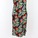 Old Khaki Tropical Print Halterneck Dress | Size 10-4