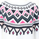 H&M White Printed Sweater | Size M-2