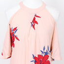 Old Khaki Pink & Red Floral Halterneck Dress | Size 10-2