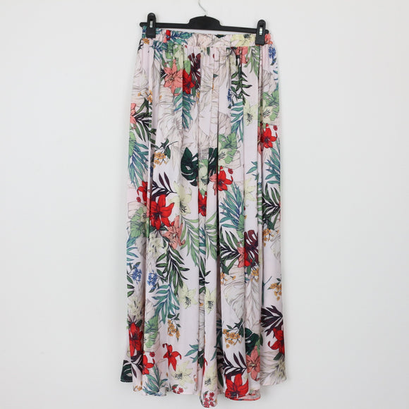 YDE Floral Satin Maxi Skirt | Size M