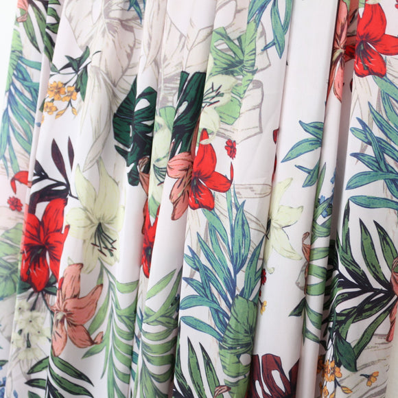 YDE Floral Satin Maxi Skirt | Size M