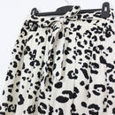 YDE Black & White Leopard Print Wide-Leg Linen Pants | Size M-2