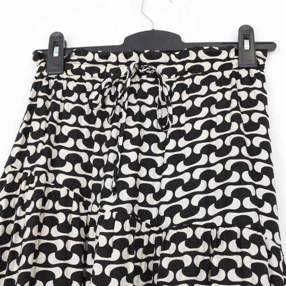 YDE Black & Cream Maxi Skirt | Size M