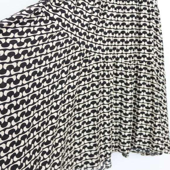 YDE Black & Cream Maxi Skirt | Size M